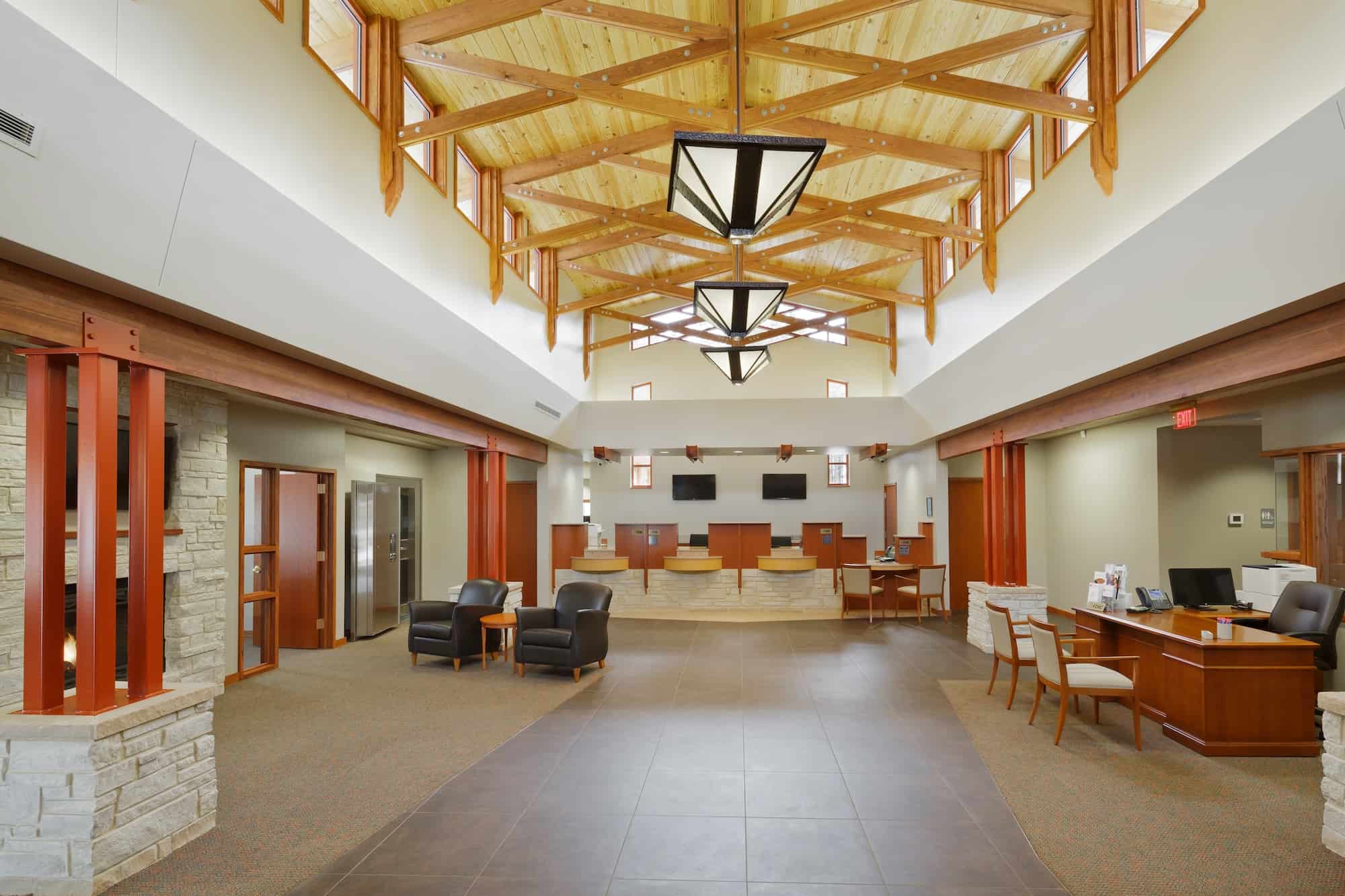 First Bank - interior lobby