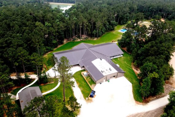 Aerial view of Camp Cho Yeh in Livingston, TX